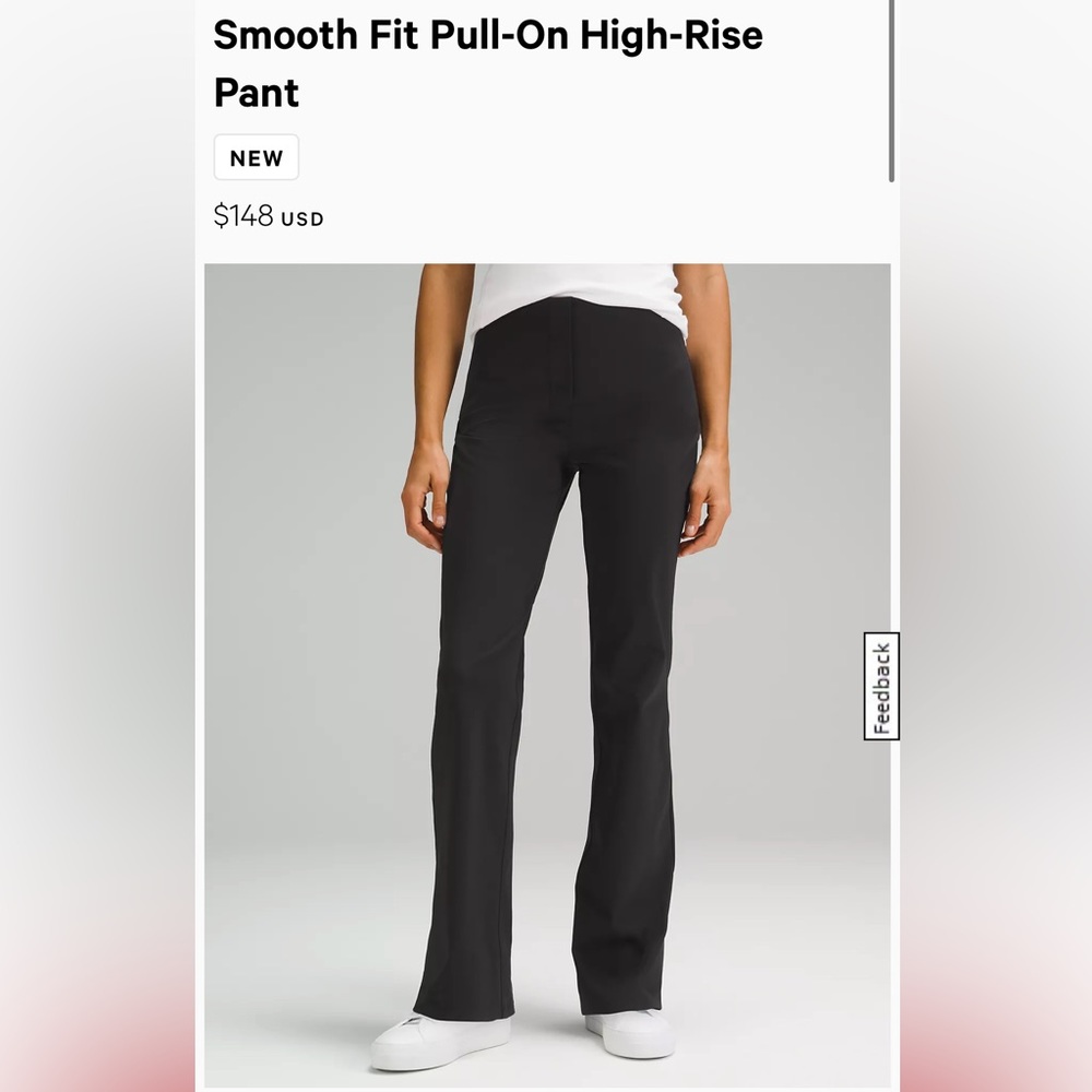 Lululemon Smooth Fit Pull-On High-Rise Pant 10 womens